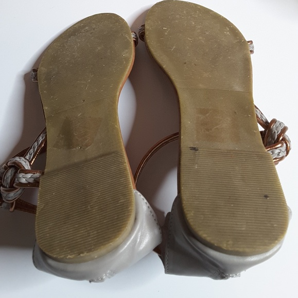 Charming Charlie grey gladiator sandal sz 8 - Picture 6 of 7